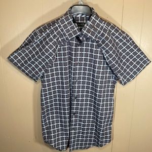 Kenneth Robert Platinum Medium Indigo/Light Blue/Charcoal Dress Shirt